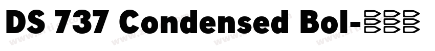 DS 737 Condensed Bol字体转换 DS 737 Condensed Bol字体转换